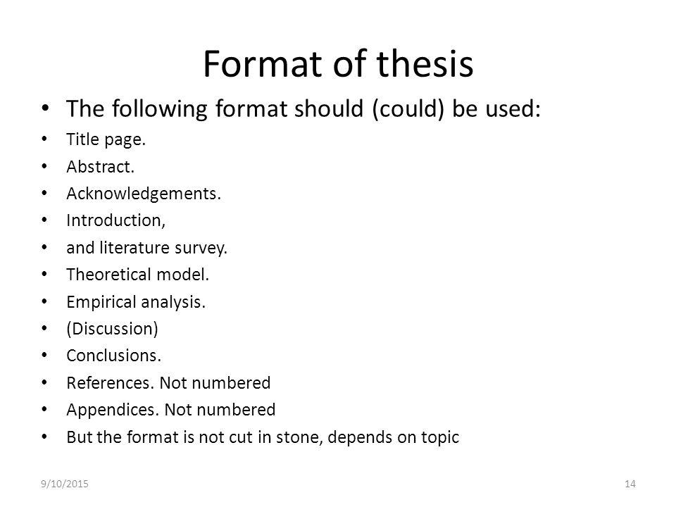Master computer science thesis